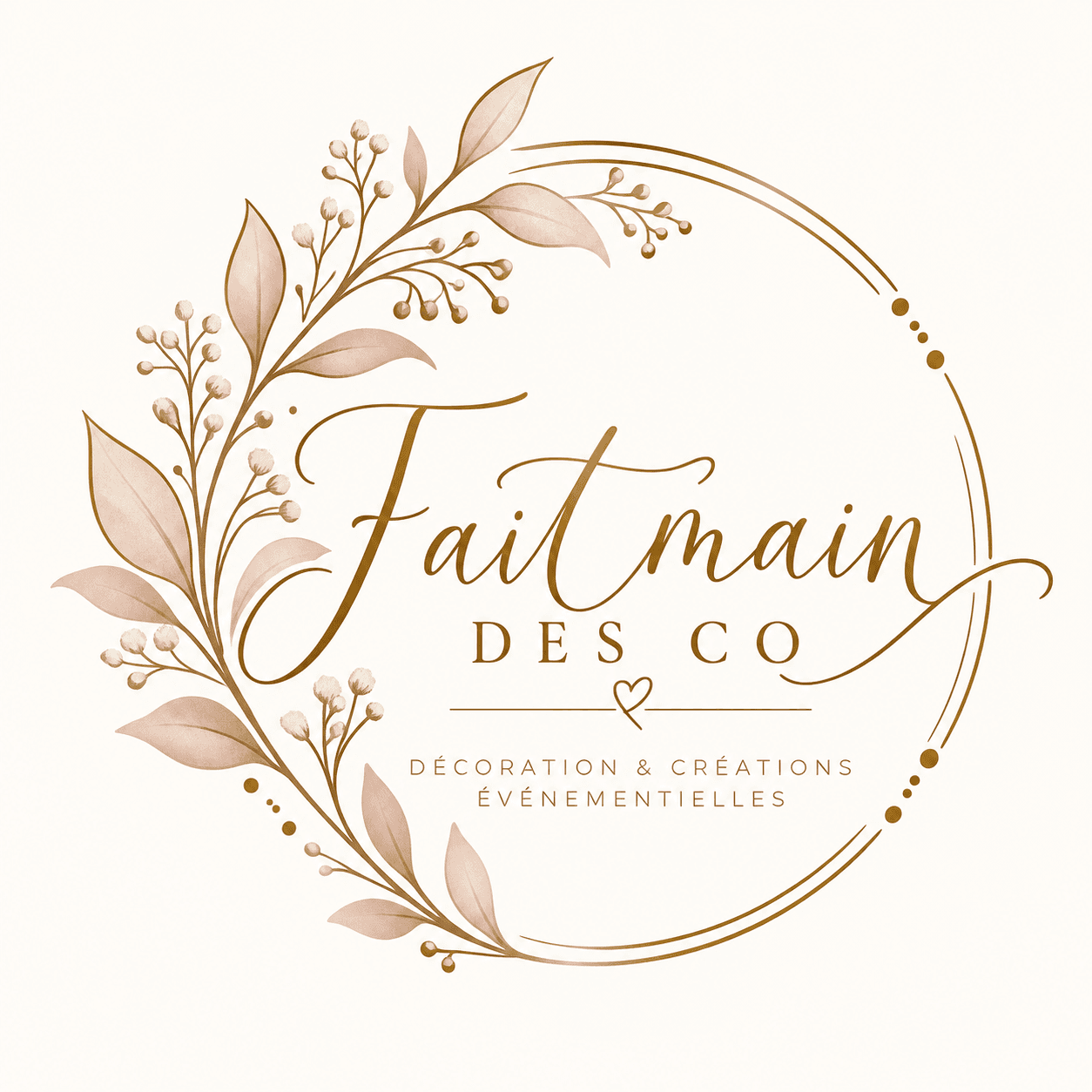Logo floral Fait main des CO